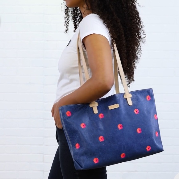 Consuela Pax Leather Floral Easy Tote - Picture 7 of 14